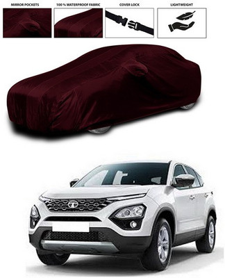 ANTHUB Car Cover For Tata Harrier (With Mirror Pockets)(Maroon)
