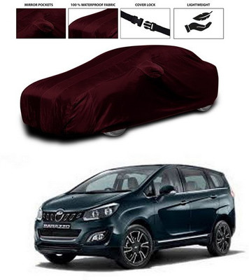 ANTHUB Car Cover For Mahindra Marazzo (With Mirror Pockets)(Maroon)