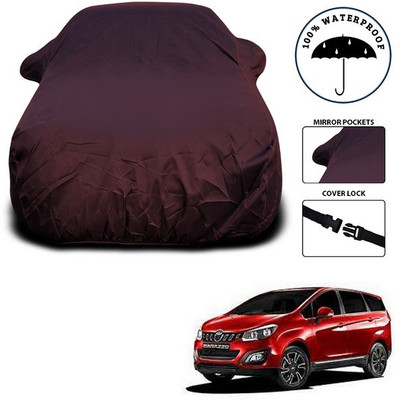 SEBONGO Car Cover For Mahindra Marazzo (With Mirror Pockets)(Maroon)