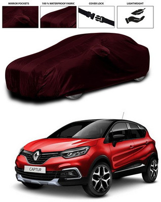 ANTHUB Car Cover For Renault Captur (With Mirror Pockets)(Maroon)