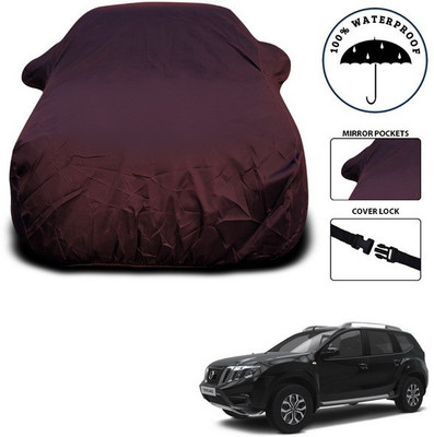 ANTHUB Car Cover For Nissan Terrano (With Mirror Pockets)(Maroon)