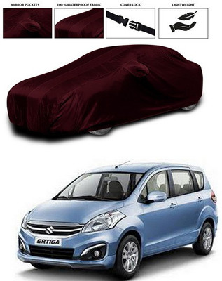 SEBONGO Car Cover For Maruti Suzuki Ertiga (With Mirror Pockets)(Maroon)