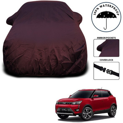 ANTHUB Car Cover For Mahindra XUV 300 (With Mirror Pockets)(Maroon)