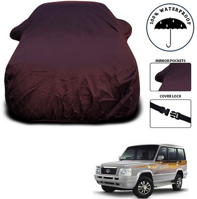 ANTHUB Car Cover For Tata Sumo Gold (With Mirror Pockets)(Maroon)