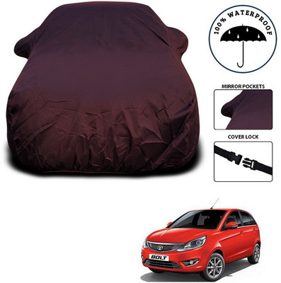 ANTHUB Car Cover For Tata Bolt (With Mirror Pockets)(Maroon)