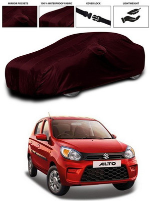 SEBONGO Car Cover For Maruti Suzuki A-Star (With Mirror Pockets)(Maroon)