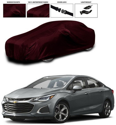 ANTHUB Car Cover For Chevrolet Cruze (With Mirror Pockets)(Maroon)