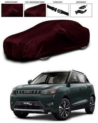 ANTHUB Car Cover For Mahindra XUV 300 (With Mirror Pockets)(Maroon)