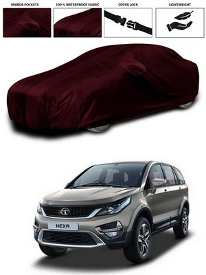 ANTHUB Car Cover For Tata Hexa (With Mirror Pockets)(Maroon)
