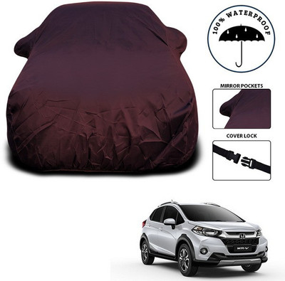 SEBONGO Car Cover For Honda WRV (With Mirror Pockets)(Maroon)