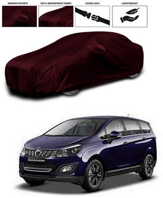 ANTHUB Car Cover For Mahindra Marazzo (With Mirror Pockets)(Maroon)
