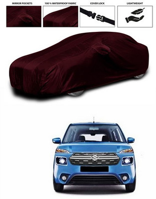 SEBONGO Car Cover For Maruti Suzuki XL5 (With Mirror Pockets)(Maroon)