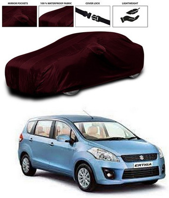 SEBONGO Car Cover For Maruti Suzuki Ertiga (With Mirror Pockets)(Maroon)