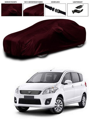 SEBONGO Car Cover For Maruti Suzuki Ertiga (With Mirror Pockets)(Maroon)