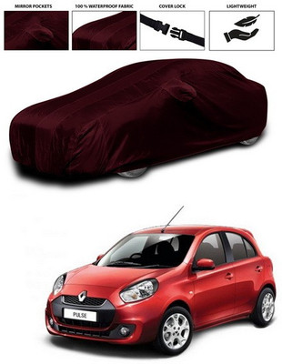 ANTHUB Car Cover For Renault Pulse (With Mirror Pockets)(Maroon)