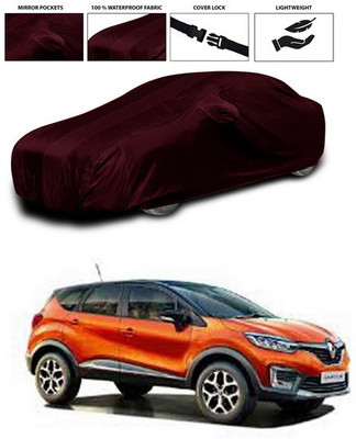 ANTHUB Car Cover For Renault Captur (With Mirror Pockets)(Maroon)