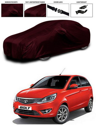 ANTHUB Car Cover For Tata Bolt (With Mirror Pockets)(Maroon)