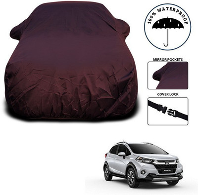 ANTHUB Car Cover For Honda WRV (With Mirror Pockets)(Maroon)