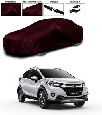 ANTHUB Car Cover For Honda WRV (With Mirror Pockets)(Maroon)