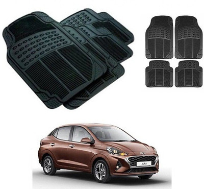 After cars Rubber 3D Mat For  Hyundai Aura(Black)