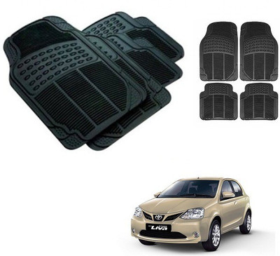After cars Rubber 3D Mat For  Toyota Etios(Black)