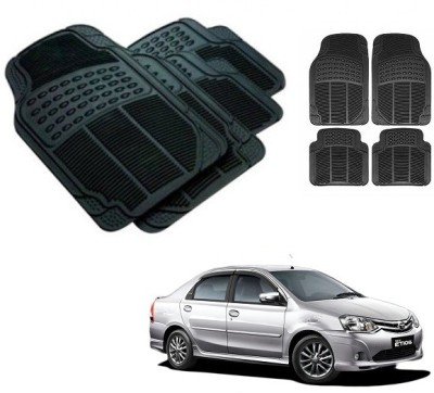 After cars Rubber 3D Mat For  Toyota Etios(Black)