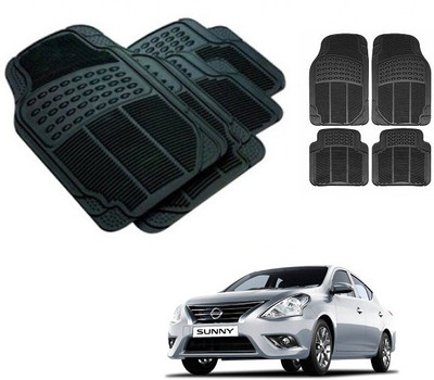 After cars Rubber 3D Mat For  Nissan Sunny(Black)