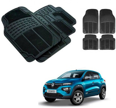 After cars Rubber 3D Mat For  Renault Kwid(Black)
