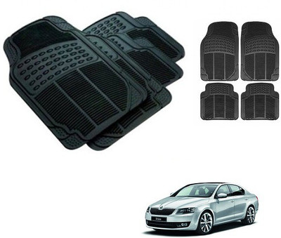 After cars Rubber 3D Mat For  Skoda Octavia(Black)