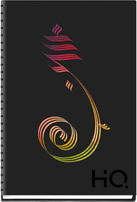 NAVNEET HQ My Notes (A5 Size) - Ganesha Series A5 Notebook Single Ruled 192 Pages(Black)