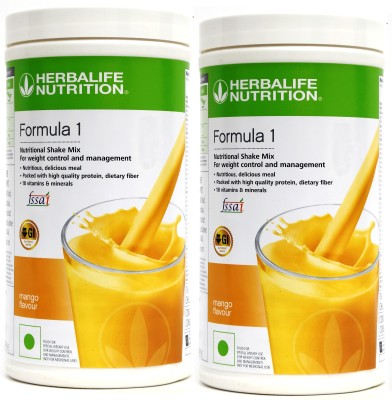 HERBALIFE Formula 1 Nutritional Shake - Mango Flavor Combo Pack Of 2 Nutrition Drink(2x0.5 kg, Mango Flavored)