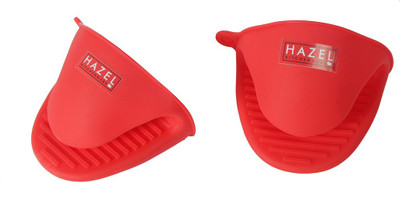 HAZEL Red Silicon Kitchen Linen Set(Pack of 2)
