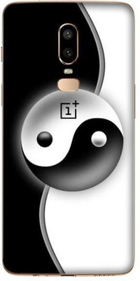 aadia OnePlus 6 Mobile Skin(Black, White)