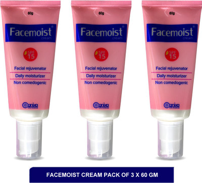 FACEMOIST cream - best moisturizer(pack of 3)60g(180 g)