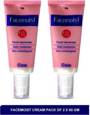 FACEMOIST cream - moisturizer for dry skin(pack of 2)60g(120 g)