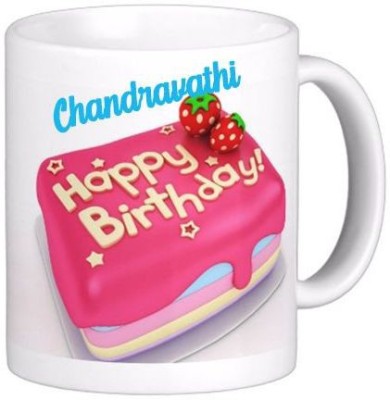 GNS Happy Birthday to You Chandravathi Wish Quote 80 Ceramic Coffee Mug(330 ml)