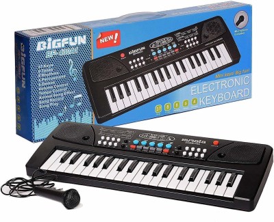 Toy Street 37 Key Piano Toy Keyboard for Kids with Mic Dc Power Option Recording Charger not Included Best Birthday Gift for Boys and Girls Musical Instruments Keyboard Music 37 Key Keyboard Piano Toy Analog Portable Keyboard (37 Keys) Analog Portable Keyboard (37 Keys)(Multicolor)