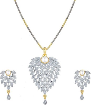 Krishna Creation Alloy Gold-plated Silver Jewellery Set(Pack of 1)