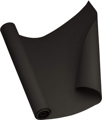 MM WILL CARE BLACK PAPER ROLL Unruled 20 Inch X 10 Meters 90 gsm Craft paper(Set of 1, Black)