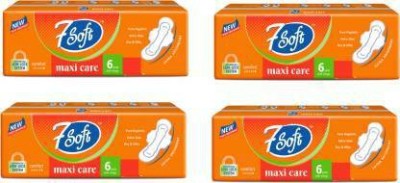 7 Soft Maxi Care Dry with Wings XL Sanitary Pad ( pack of 4 , 24 Pads ) Sanitary Pad(Pack of 4)