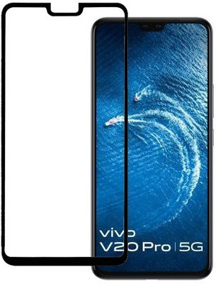 HOBBYTRONICS Edge To Edge Tempered Glass for Vivo V20 Pro(Pack of 1)