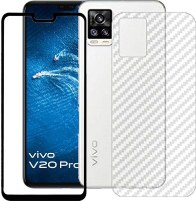 HOBBYTRONICS Front and Back Screen Guard for Vivo V20 Pro(Pack of 2)