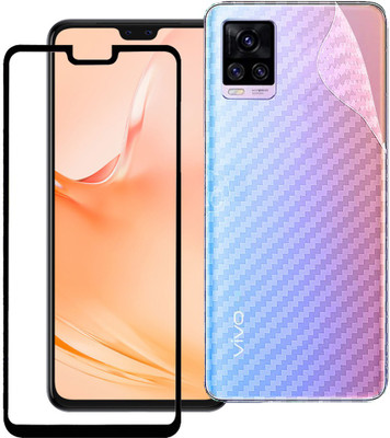 HOBBYTRONICS Front and Back Screen Guard for Vivo V20 Pro(Pack of 2)