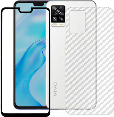 HOBBYTRONICS Front and Back Screen Guard for Vivo V20 Pro(Pack of 2)
