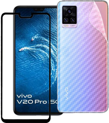 ECMERED Front and Back Screen Guard for VIVO V20 PRO(Pack of 2)