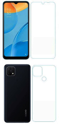 PR SMART Front and Back Tempered Glass for Oppo A15(Pack of 2)