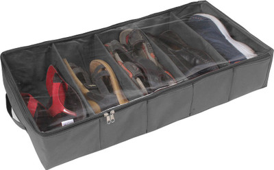 PrettyKrafts Shoe Pouch(Black)