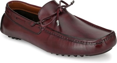 SAN FRISSCO Loafers For Men(Maroon , 6)