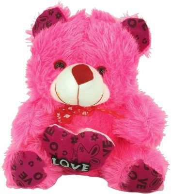 Uniqon (Size:20x25cm) Multicolor Teddy Bear Soft Plush Fluffy Spongy Fur Stuffed Toy for Kids, Girls & Children Birthdays Valentine Days Gifting, Girls Playing  - 25 cm(Pink)