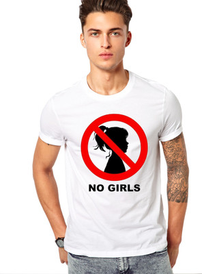 Tocayo Printed Men Round Neck White T-Shirt